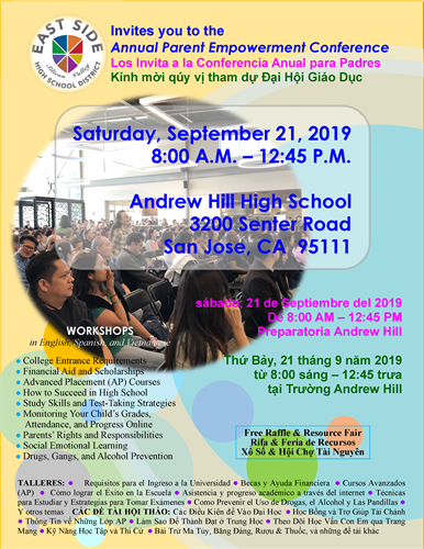 Parent Empowerment Conference Flyer: Event - Saturday September 21, 2019 - 8am-1pm